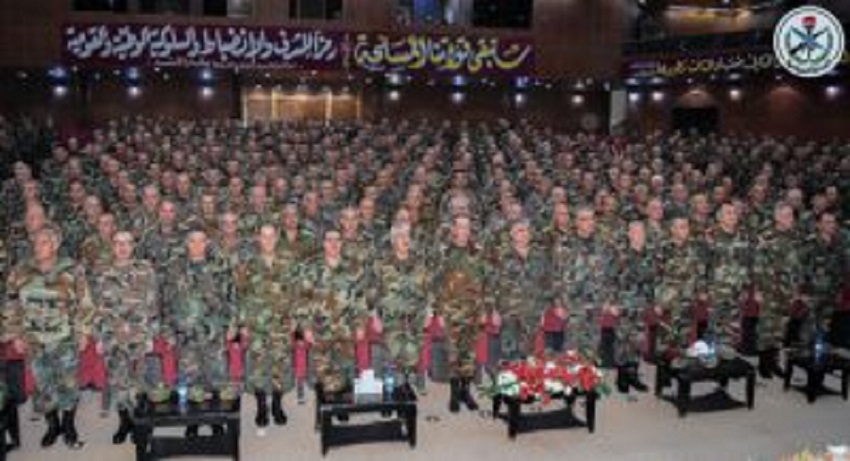 الاكاديمية العسكرية السورية العيا تخرج دورة السابعة والثلاثين قيادة واركان